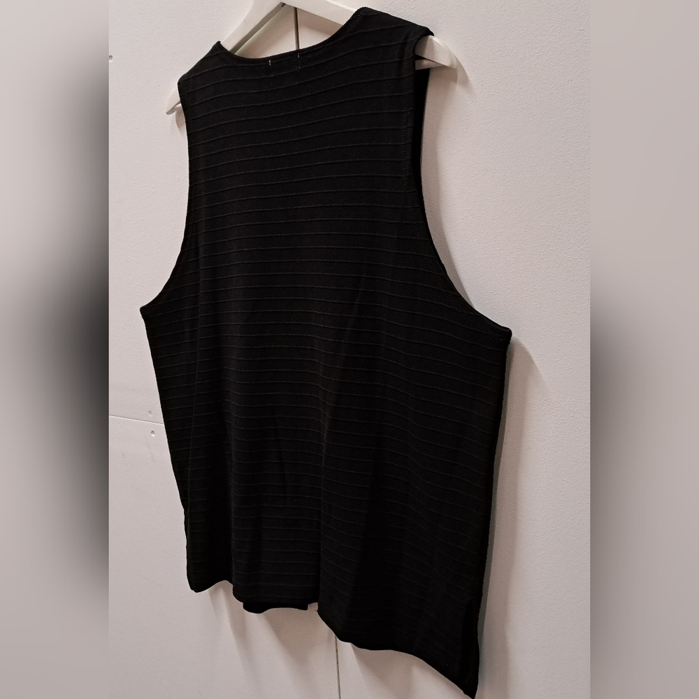 Vintage 80s 90s Women's Ticlio  Vest Jacket Black Full Zip Canada One Size OS - Picture 6 of 9